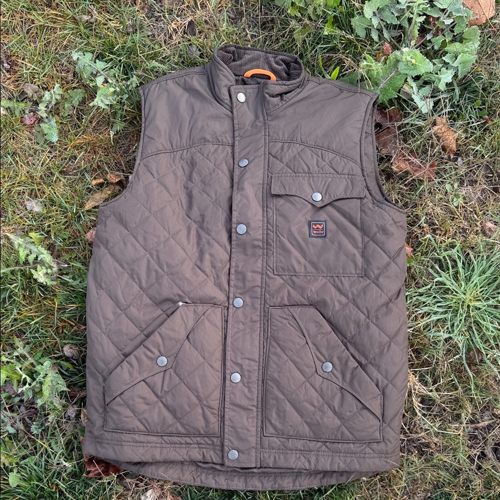 Walls Men's Quilted Brown Vest